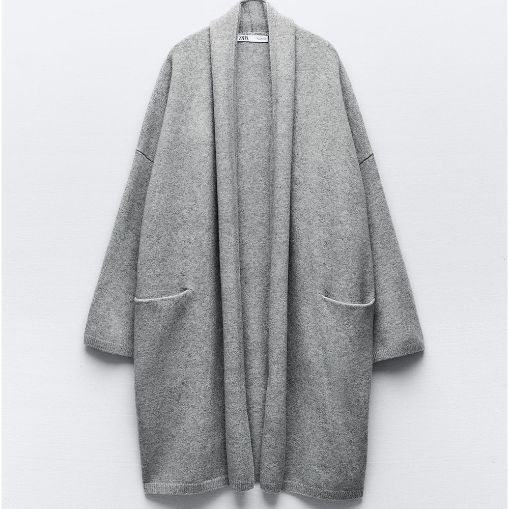 Zara Grey Coat - Medium